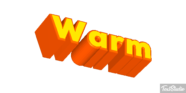 Warm Tekst effect