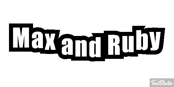 Max and Ruby テキスト効果