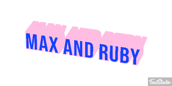 Max and Ruby テキスト効果