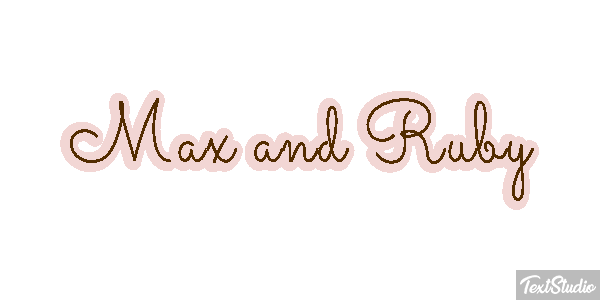 Max and Ruby テキスト効果