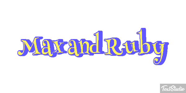 Max and Ruby テキスト効果