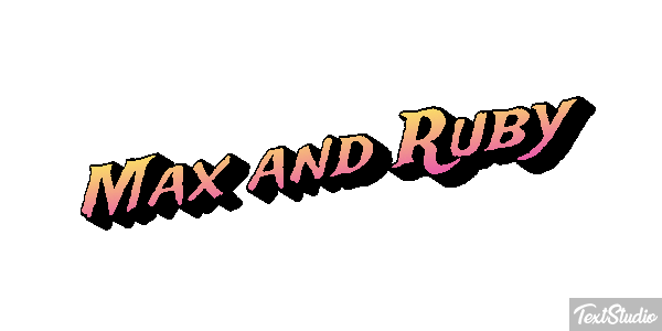 Max and Ruby テキスト効果