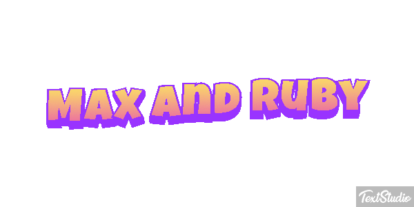 Max and Ruby テキスト効果