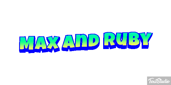 Max and Ruby テキスト効果