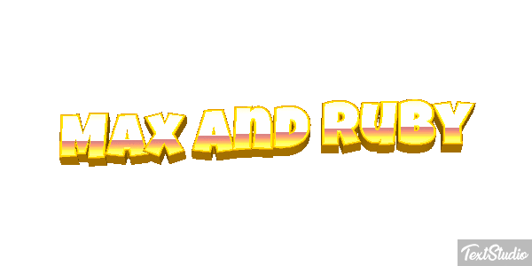 Max and Ruby テキスト効果