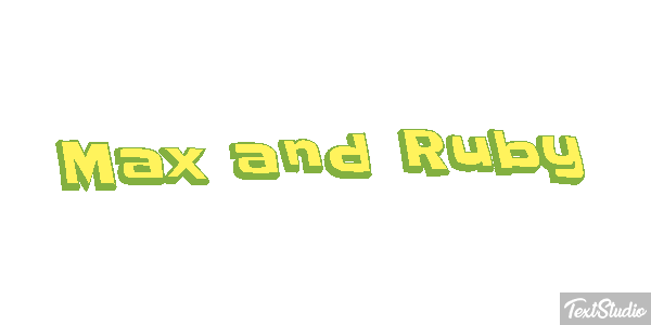 Max and Ruby テキスト効果