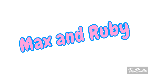 Max and Ruby テキスト効果