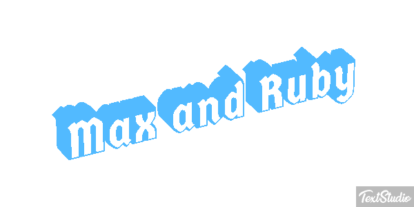 Max and Ruby テキスト効果
