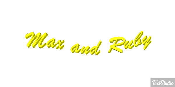 Max and Ruby テキスト効果