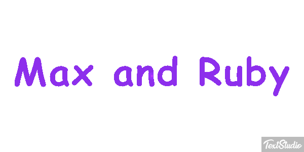 Max and Ruby テキスト効果