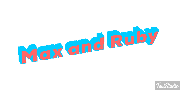 Max and Ruby テキスト効果