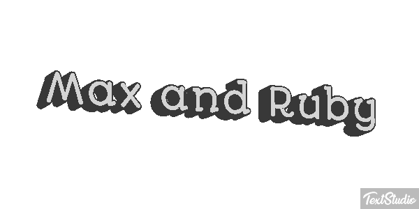 Max and Ruby テキスト効果
