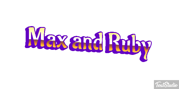 Max and Ruby テキスト効果