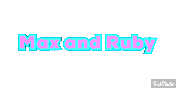 Max and Ruby テキスト効果