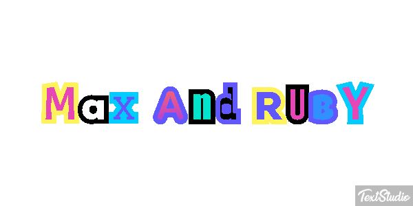 Max and Ruby テキスト効果