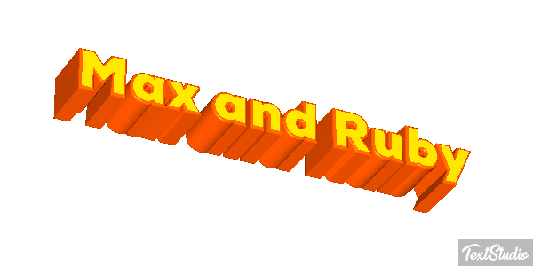 Max and Ruby テキスト効果