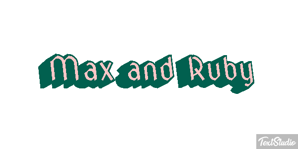 Max and Ruby テキスト効果