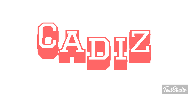 Cádiz Effetto testo