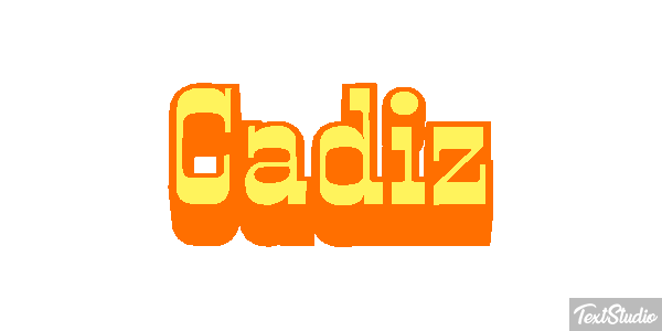 Cádiz Effetto testo