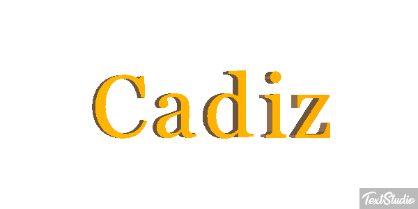 Cádiz Effetto testo