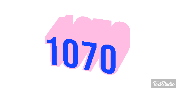 1070 Text effect
