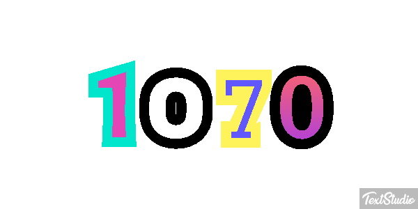 1070 Text effect