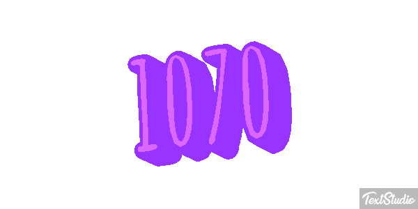 1070 Text effect