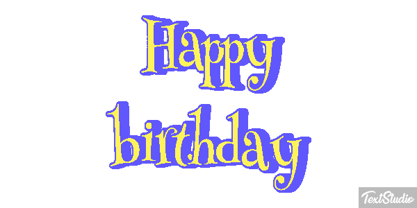 Happy birthday Efekt tekstowy