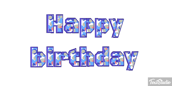 Happy birthday Efekt tekstowy