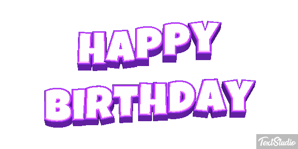 Happy birthday Efekt tekstowy