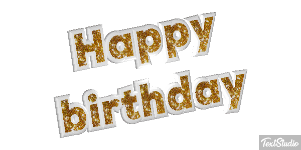 Happy birthday Efekt tekstowy
