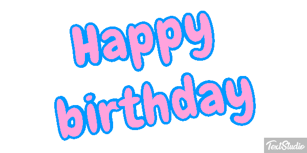 Happy birthday Efekt tekstowy