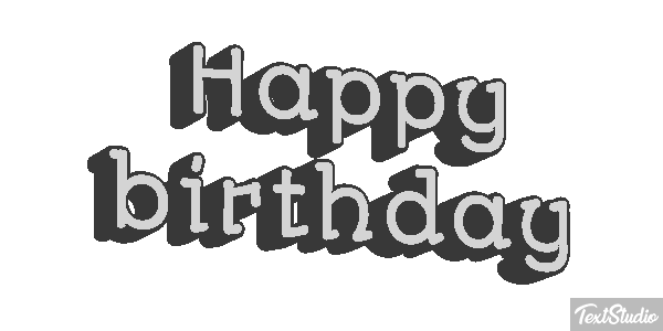 Happy birthday Efekt tekstowy