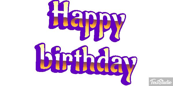 Happy birthday Efekt tekstowy