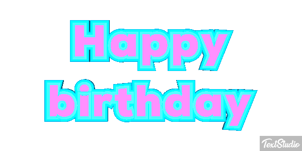 Happy birthday Efekt tekstowy