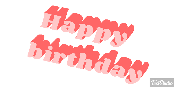 Happy birthday Efekt tekstowy