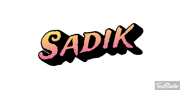 Sadik Text effect
