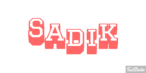 Sadik Text effect