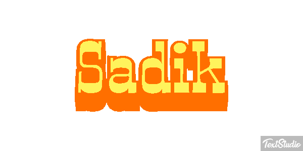 Sadik Text effect