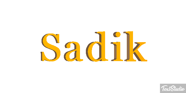 Sadik Text effect