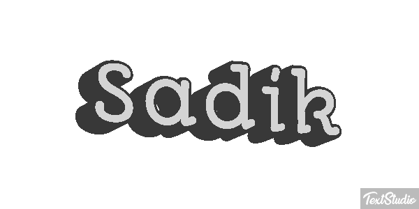 Sadik Text effect