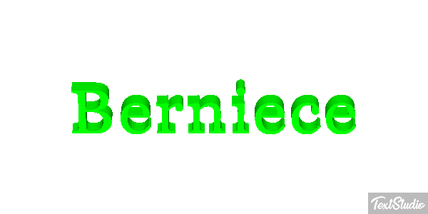 Berniece Text effect