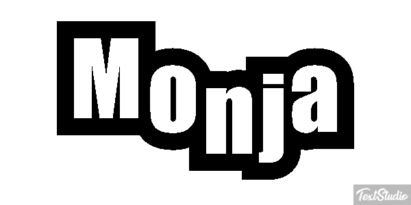 Monja Efecto de texto