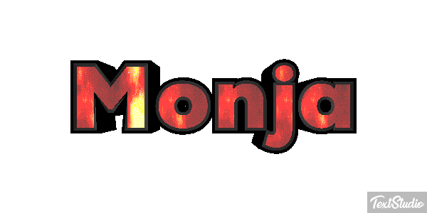 Monja Efecto de texto