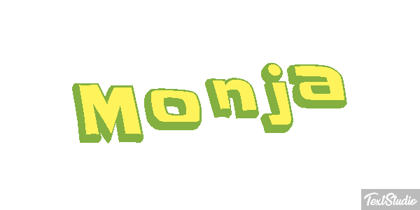 Monja Efecto de texto