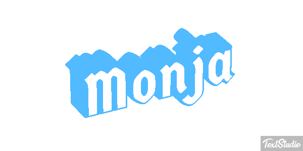 Monja Efecto de texto