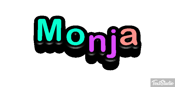 Monja Efecto de texto