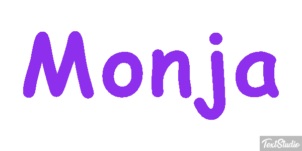 Monja Efecto de texto