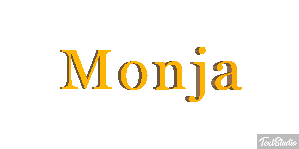 Monja Efecto de texto