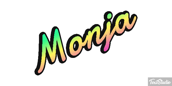 Monja Efecto de texto